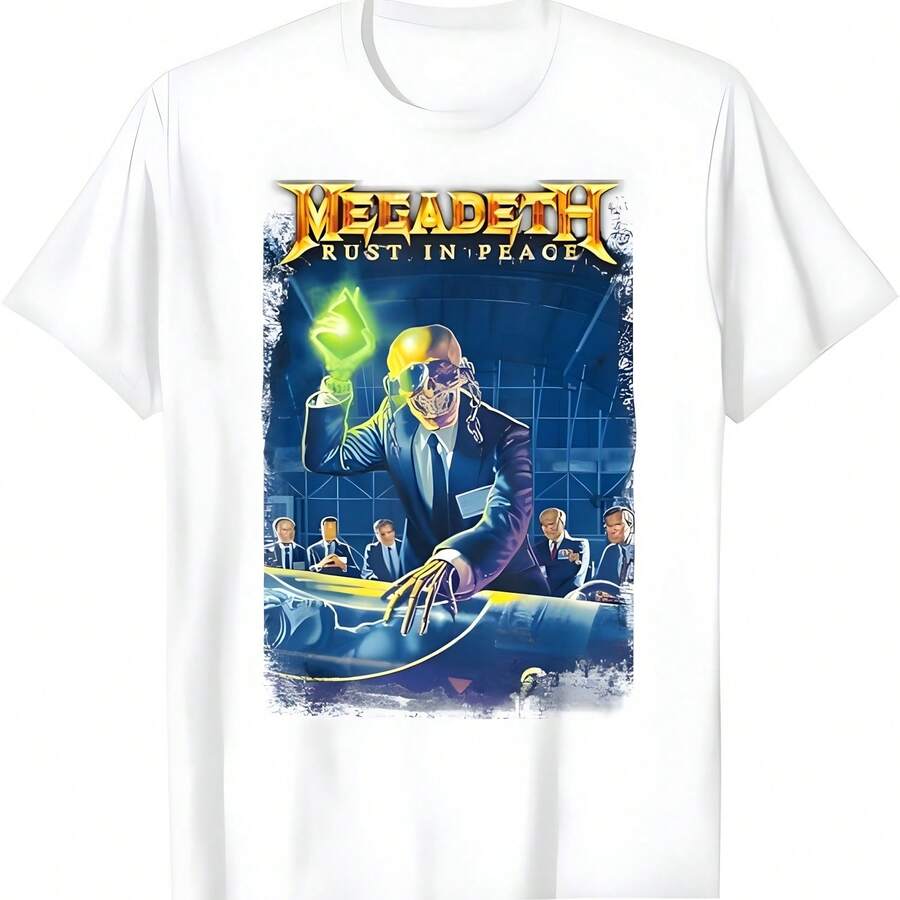 Megadeth - Rust en la paz Camiseta - Blanco - Ver 1