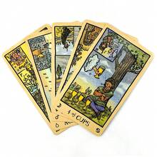 阿卡西之眼塔罗牌便携版，用于占卜和日常指引，独立塔罗牌 - 彩色 - 查看 4