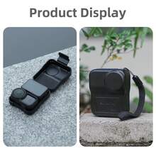 Estuche protector portátil para Osmo Nano, negro, de material plástico, protege el lente y la pantalla del Nano, con cordón ajustable | Protección integral de 2 en 1 | Montaje y desmontaje rápidos | Con 2 almohadillas suaves incorporadas | Compacto, portátil y de fácil almacenamiento | Accesorios fotográficos esenciales para viajes de vacaciones - Ver 12