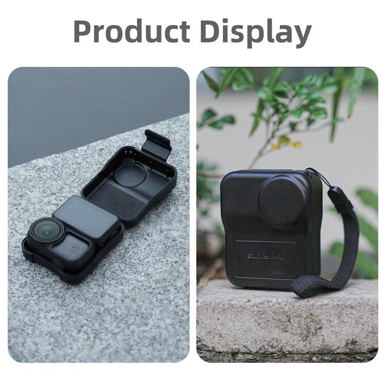 For Osmo Nano Portable Protective Case, Black, Plastic Material, Protect Lens And Screen For Nano, Adjustable Free Lanyard | 2 In 1 All-Round Protection | Quick Assembly & Disassembly | Built-In 2 Soft Pads | Compact, Portable & Easy Storage | Essential Photography Accessories For Holiday Travel - View 11