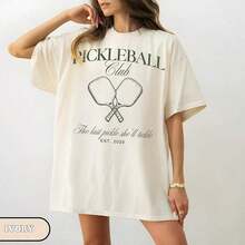 Estilo Y2K, estilo de moda, lo más nuevo de 2026, estilo lindo, estilo casual, blusas para mujer>ropa. Camiseta personalizada para despedida de soltera de Pickleball, camisetas personalizadas del equipo de Pickleball, artículos promocionales de Pickleball para despedida de soltera, regalos para novias, fiesta nupcial220g 100% Cotton T-Shirt - M-en - S-HApe and Comfort That LasT-SSuitable for all people, whether woM-en or M-enhigh-quality durable fabric suitable for all seans,ft to the touch but built to lastBreathabletops woMen fall outfiTS for woMen vaCAtion outfiTS woMen halloween costume180g(S-XXXL) - Blanco - Ver 1