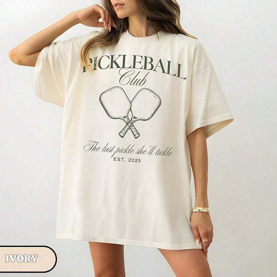 Estilo Y2K, estilo de moda, lo más nuevo de 2026, estilo lindo, estilo casual, blusas para mujer>ropa. Camiseta personalizada para despedida de soltera de Pickleball, camisetas personalizadas del equipo de Pickleball, artículos promocionales de Pickleball para despedida de soltera, regalos para novias, fiesta nupcial220g 100% Cotton T-Shirt - M-en - S-HApe and Comfort That LasT-SSuitable for all people, whether woM-en or M-enhigh-quality durable fabric suitable for all seans,ft to the touch but built to lastBreathabletops woMen fall outfiTS for woMen vaCAtion outfiTS woMen halloween costume180g(S-XXXL) - Blanco - Ver 1