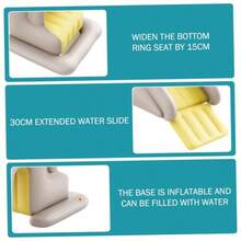 Tobogán acuático Inflable de PVC con Bomba de Aire Tobogán Piscina para jardín Interior y Exterior Verde - Verde - Ver 4