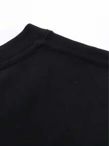 Cadeau pour maman et papa de chien - T-shirt en tissu noir durable avec grandes empreintes de pattes de chien de montagne suisse - Vêtements pour amateurs d'animaux de compagnie pour tous les jours et occasions spéciales - T-shirt col ras-du-cou unisexe décontracté pour hommes et femmes (tailles S-XXXL) - Cadeau durable pour les propriétaires de chiens, coupe confortable pour toutes les saisons, impression de haute qualité, chemise lavable en machine - Comme le montre l'image - Voir 4