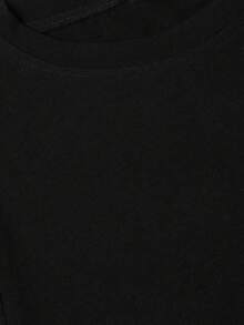 Women's Lightweight T-Shirt With Cat Paw And Heart Print - Short Sleeve Crew Neck Top, Soft And Stretchy For Spring/Summer, Machine Washable, Pet Lover T-Shirt, Comfortable And Slightly Stretchy For Everyday Casual Wear. - 黑色 - 查看 4