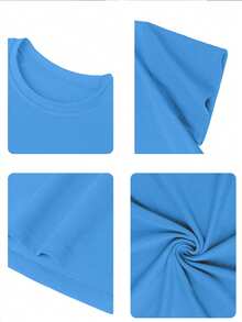 Cotton Clothing For Teen Boys, Y2K Inspired Letter Print T-Shirt - Casual Round Neck, Short Sleeve, Machine Washable - Perfect For Spring/Summer/Fall, Fashion, Streetwear, Unisex - 羅亞.布埃 - 查看 4