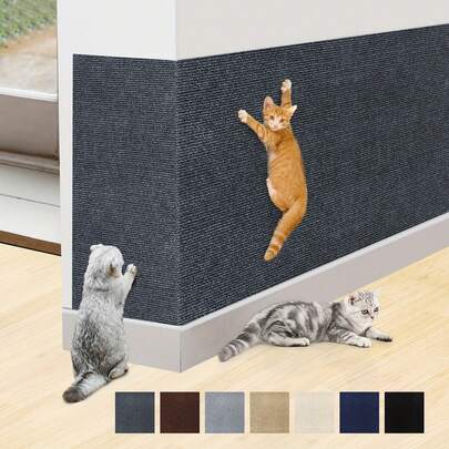 Krabmatten voor katten kunnen op maat geknipt worden tot 200 cm x 40 cm, zijn zelfklevend, duurzaam, krasbestendig, slijtvast en splintervrij. Deze krabmatten zijn ideaal als muurstickers voor katten en vormen een perfect speeltje voor katten.