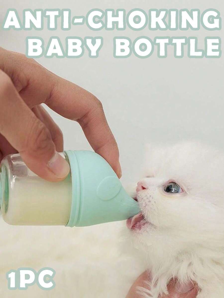 防呛宠物奶瓶，适用于幼猫幼犬，宠物爱好者的必备品。哺乳喂养配件，奶嘴，宠物奶瓶，狗奶瓶，猫咪用品，狗狗用品，狗狗哺乳用品，防呛奶瓶，易按压式防呛宠物奶瓶，带气阀，多功能易清洗，防呛设计，适用于幼猫幼犬、新生宠物，室内外均可使用，送给宠物妈妈的最佳礼物。