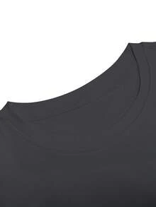 Men's Short Sleeve T-Shirt With Playing Card Print - Black - View 2