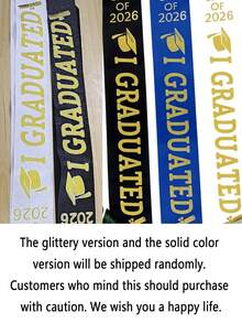 1 pieza Letrero de bendición de graduación 2026, "Me gradué" Accesorio para fiesta/celebración escolar, Prop para fotos, Regalo de graduación - Multicolor - Ver 11