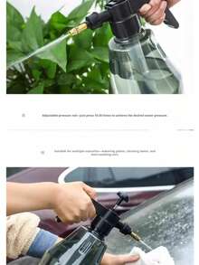 Pressure Spray Bottle, Handheld Pump Sprayer For Plants & Cleaning - Water Bottle/sprayer/shower Head - View 4