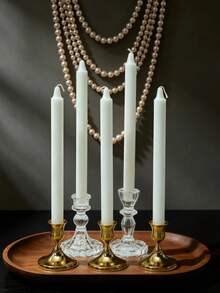 2PCS/4PCS,Light Luxury European Style Long Candles, Scented Candles, Smokeless Soy Wax Candles, Suitable For Creating An Atmosphere, Candlelight Dinners, Meditation And Lighting, Great Gift Choice, Long Candles, 25 Cm (9.84 Inches) In Length, Suitable For Dining Rooms, Living Rooms, And Central Decoration - Smooth Long Rod - View 6