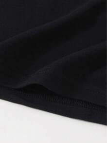 Women's Sports Short Sleeve T-Shirt, Comfortable And Stylish, For Sports And Daily Life, Letter Pattern - Black - View 5
