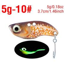1PC Luminous Metal VIB Fishing Bait 3D Eyes Realistic Simulation Skin Sinking Hard Lure For Fresh Saltwater - V018 - View 29