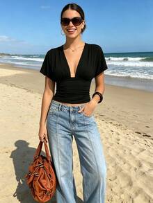 Women Tops - Black - View 2