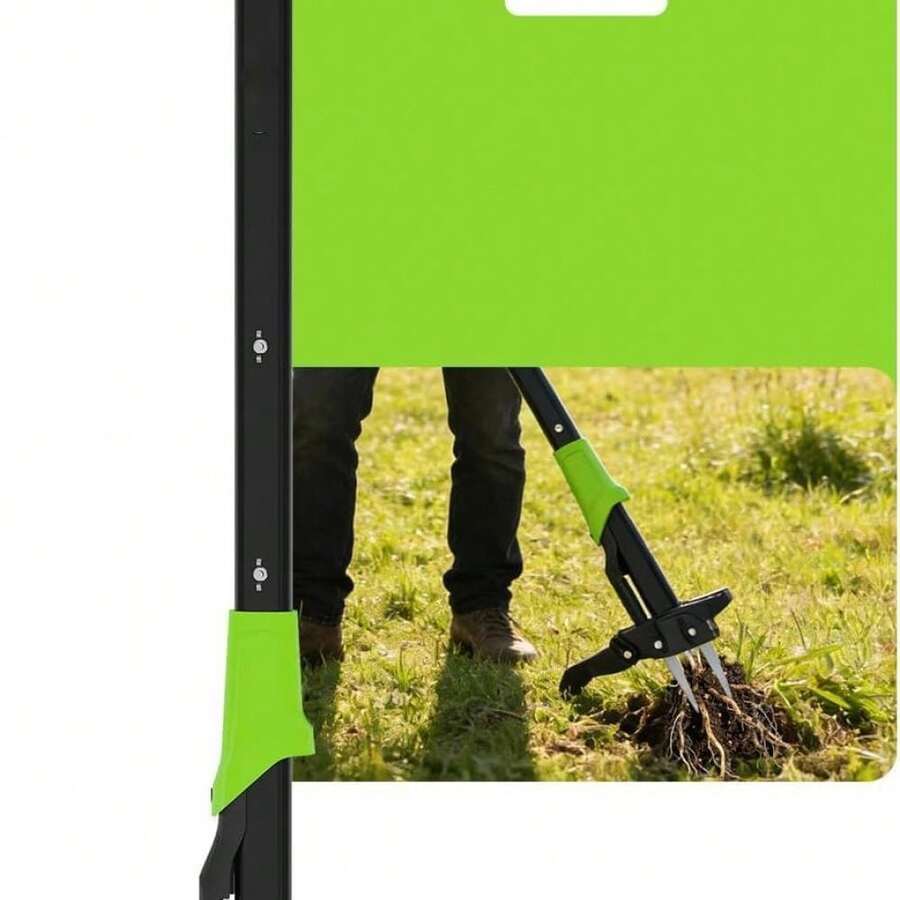 Gaderth 40" Long Handle Stand Up Puller - 4-Claw With Ejector Gardening Hand Ing Tool Easy-Eject Easily Remove S Without Bending, Pulling, Or Kneeling - Black+Green - View 1