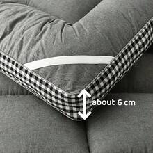 Ultra-Soft And Fluffy Floor Mattress Foldable Sofa Mattress, Thickened Tatami Mattress Sleeping Pad, Ideal For Christmas Decorations, Camping, Dormitories, Bedrooms, And RV Use - Green - View 3