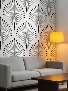 OUTANA 1pc Minimalist Luxury Home Decor Self-Adhesive Wallpaper, Waterproof And Moisture-Proof Surface, Scratch-Resistant And Wear-Resistant, Easy To Clean, Colorfast And Non-Fading, Strong Adhesive Backing, Removable Without Residue, Flat Application Without Wrinkles, Covers Wall Imperfections, Suitable For All Seasons, For Living Room, Bedroom, Entryway, Hallway Wall Decoration, Rental Home And Old House Renovation, B&B Room Decoration - Multiple Styles - View 9