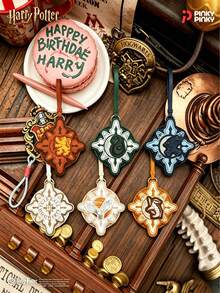 Harry Potter 哈利波特包包掛飾鏡子 PU 皮革包掛吊飾裝飾配件 聖誕節萬聖節生日派對禮物 - 彩色 - 查看 3