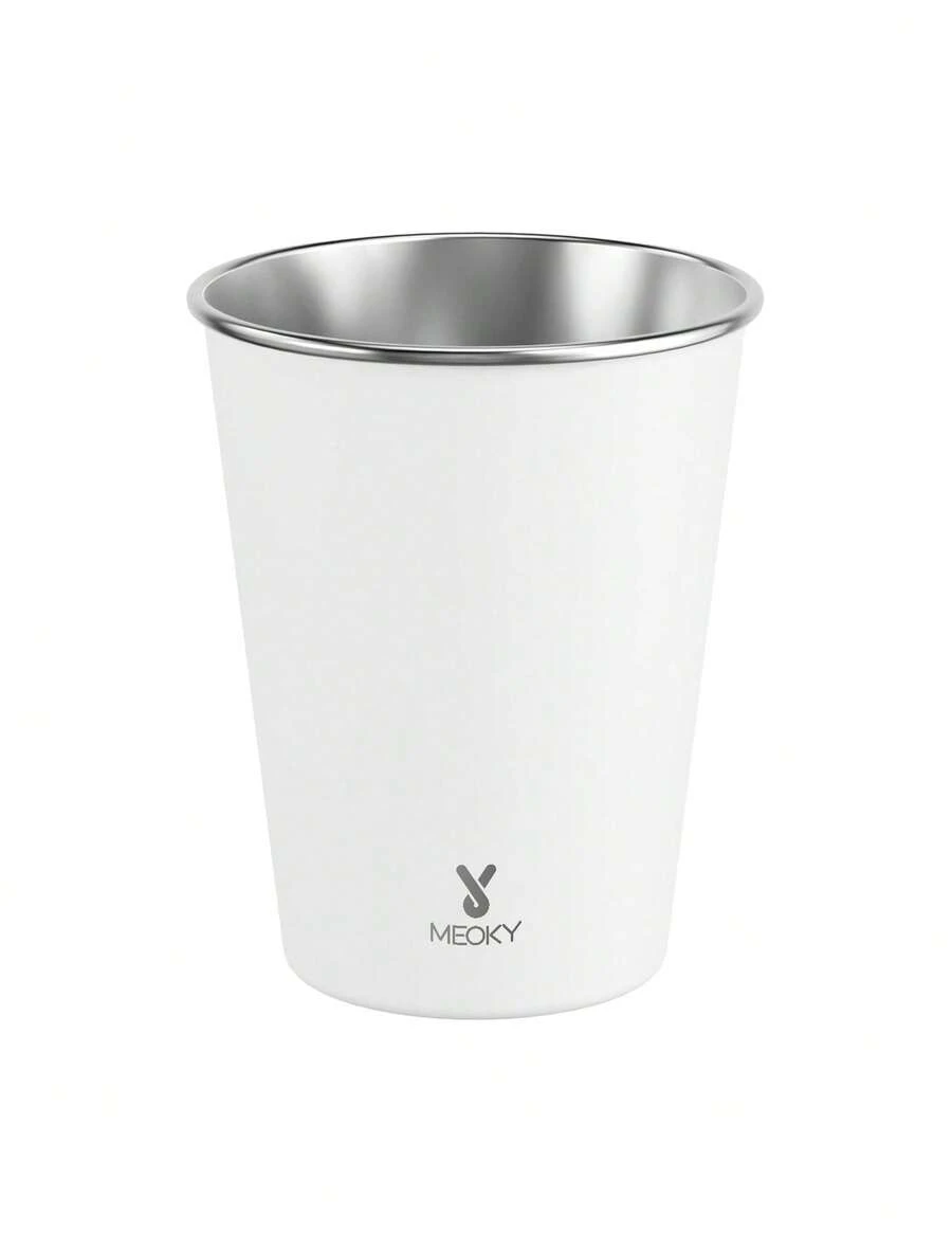 Meoky 1/4/6个装不锈钢品脱杯，金属饮水杯，不易碎，可叠放，适合成人、酒吧、家庭、餐厅、旅行、野餐、露营、户外活动