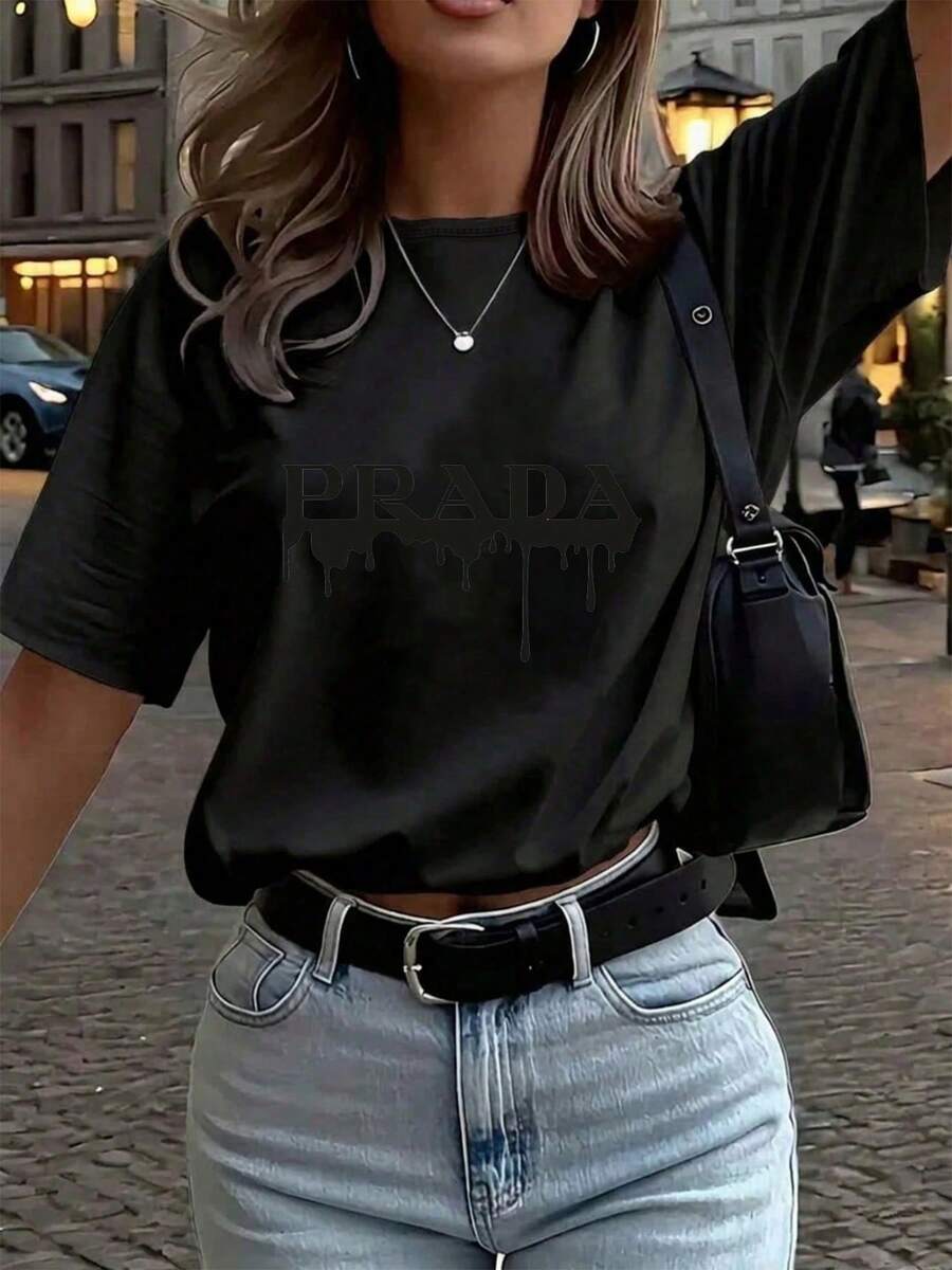 Women T-Shirts - Black - View 1