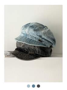 Girl's Oversized Octagonal Newsboy Cap, Designer Style, Versatile Face-Slimming Painter Hat, Plus Size, Washed Distressed Casual Beret, Artistic Niche Vintage Retro Baseball Cap - Multicolor - View 7