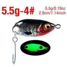 1Pc Ultralight Micro Fishing Spoon Set, 2.3cm/2.9cm Sinking Metal Baits With Simulation Fish Skin, Professional Glow Tackle For Trout, Crappie, Bluegill, And Small Sea Bass - S026 - View 10