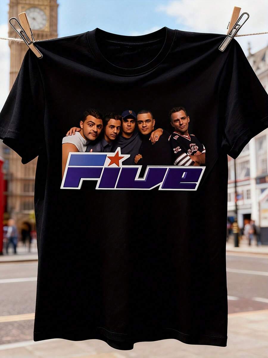 Men T-Shirts - 黑色 - 查看 1