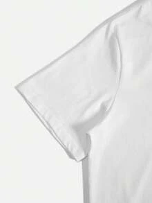 1 Women's White Cotton T-Shirt - Soft And Breathable T-Shirt For Everyday Wear, Suitable For Halloween Parties And Casual Wear - Loose Round Neck Top - Machine Washable Essential Garment, Seasonal Clothing, Cartoon Print, Comfortable Fabric, Short Sleeve T-Shirt, 100% Cotton 180g For Adults. - 白 - 查看 3