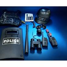 2026新款特警服装套装 - 儿童角色扮演玩具 - 手榴弹 - 手铐 - 警棍 - 特警道具 - 亲子互动玩具 - 生日礼物 - 复活节礼物 - 节日礼物 - 完美礼物 - 礼物 - 玩具，开斋节赠品，礼品和赠品 - 彩色 - 查看 11