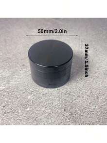 1.6/2/2.5/3inch Black 4-Layers Herb Grinder 4-Layer Zinc Alloy Crusher Manual Mill Mortar Pestle Tobacco Cutter Metal Tobacco Raw Grass Grinder Shredder  Tool Cigarette Accessories Gift - màu đen - Xem 4