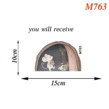 Watercolor Mouse Reading Mouse Hole Mice Wall Stickers Decals For Light Switch Cover Computer Bahtroom Living Room Home Wall Decor - Mouse - View 9