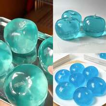逼真苹果挤压玩具，慢回弹减压玩具，办公桌摆件，学生减压工具，创意逼真水果礼品 - 彩色 - 查看 7