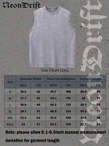 Unisex Summer Tops,NeonDrift Men's Tank Top 100% Cotton Heavyweight Vintage Distressed Washed Sleeveless T-Shirt, 100% Cotton, Soft & Skin-Friendly, Streetwear Style-Van Dutch Motor Cycles Speed Shop Sleeveless Tee Vintage Graphic Design For Men Classic Americana Style Streetwear Biker Culture Fashion Casual Wear Motorcycle Enthusiast GiftLoose And Comfortable Washed Vintage T-Shirt - 灰色 - 查看 5