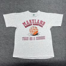 Vintage 90s University Of Maryland Terrapins Womens Basketball T-Shirt Large,Cosplay - 主圖顏色 - 查看 6