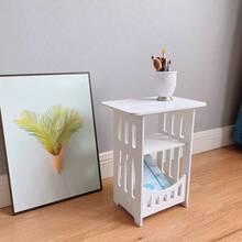 Modern Minimalist Classic Style Storage Table, Coffee Table, Bedside Table, Bedroom Storage Cabinet, Small Table, Mini Square Table, Suitable For Bedroom And Living Room - Multicolor - View 3
