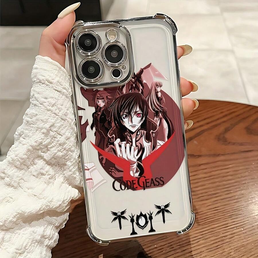 Code Geass Anime Design Phone Case, Modern And Stylish, Designed For Various Models, Including The Latest Ones, With A Soft, Transparent Back For Drop Protection. - Mixed Colors - View 1