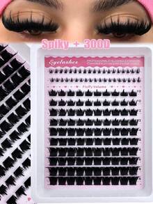 Spikes+Bottom+300D/200D/160D/100D/60D 長 6-18mm 睫毛簇 下睫毛 D/DD 238pcs/216pcs/178pcs/158pcs/138pcs 濃密單簇 DIY 尖頭睫毛接片 卡通風簇狀睫毛接片 貂毛條狀假睫毛 濃密款，Cosplay 尖頭輕量濃密貂毛假睫毛 化妝睫毛簇，睫毛簇，可重複使用下睫毛尖頭接片，單簇睫毛，睫毛，假睫毛 - D - 查看 11
