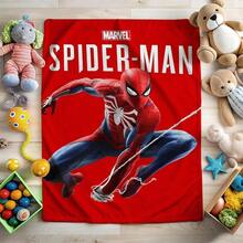 1pc Superhero Movie Print Blanket,Retro Cartoon Style Throw Blanket,Cartoon Character Printed Blanket,All-Season Universal Nap Blanket,Character Home Decor Blanket,Modern Fashion Gift Suitable For Home Bedroom Bed Sofa Office Lunch Break Cover Picnic Blanket - Nhiều màu - Xem 3
