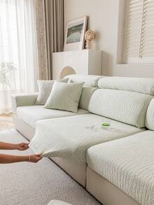 1 chiếc vỏ đệm sofa chống thấm nước và chống nước tiểu, dùng được cả bốn mùa, kiểu dáng đơn giản và hiện đại, co giãn, thân thiện với thú cưng và chống bẩn, kiểu mũ tắm có thể tháo rời, phù hợp với sofa chữ L và sofa 1/2/3/4 chỗ ngồi. - màu xanh lá - Xem 5
