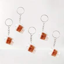 Mini Beer Mug Keychain, Small Gift Creative Beer Cup Keyring - Multicolor - View 2