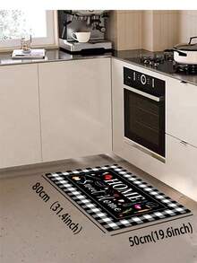 1/2 Pieces Sweet Home Kitchen Carpet, Kitchen Is The Heart Of Home, Kitchen Floor Mat, Non-Slip Absorbent Washable Corridor Carpet, Farmhouse Style Kitchen Bar Mat. - Multicolor - View 18