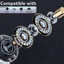 Original Pro6 TWS Auriculares Inalámbricos Bluetooth 5.3, Auriculares Deportivos con Control Táctil y Cancelación de Ruido, Adecuados como Regalo de Vacaciones para Todos los Teléfonos Inteligentes - Ver 5