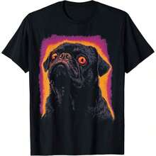 1 All Seasons Happy Golden Doodle Face Design T-Shirt, Pure Cotton, Single Side Print, Round Neck, Short Sleeve, Unisex, Base Layer, 180g, 100% Cotton. - 顏色 1 - 查看 7
