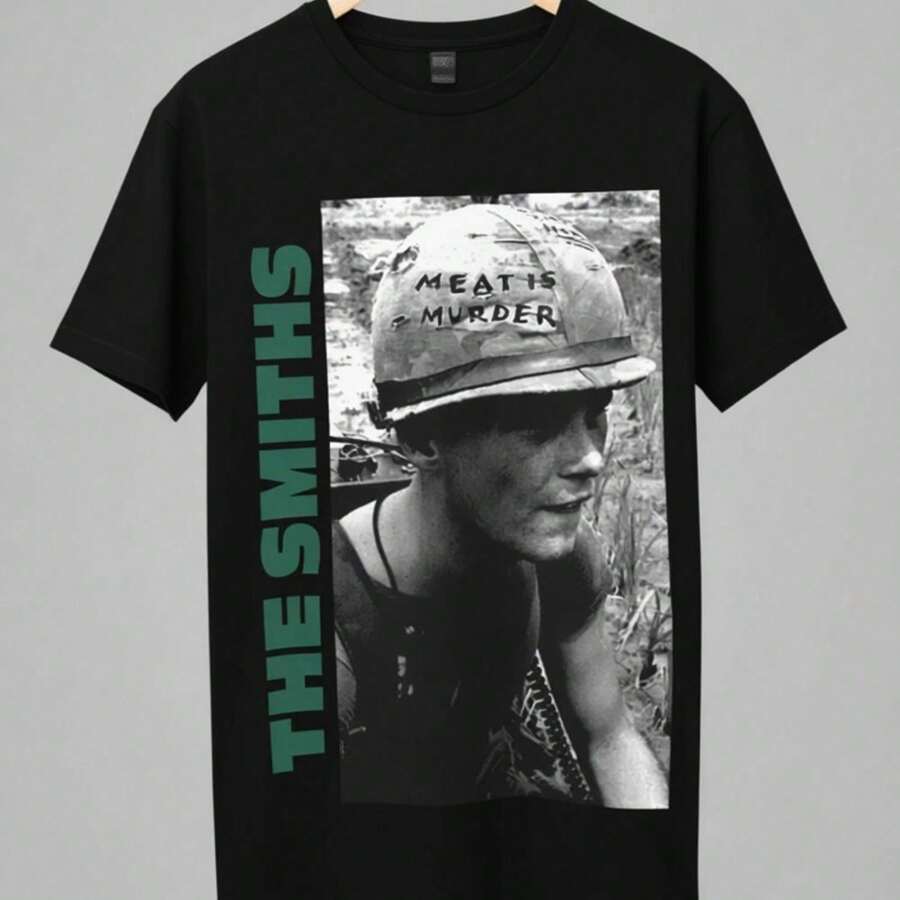 Smiths Meat Is Murde:R Poster T-Shirt - Negro - Ver 1