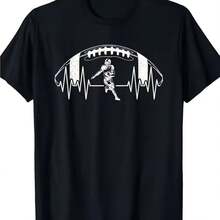 Printed T-Shirt For Men And Women - Black - View 1