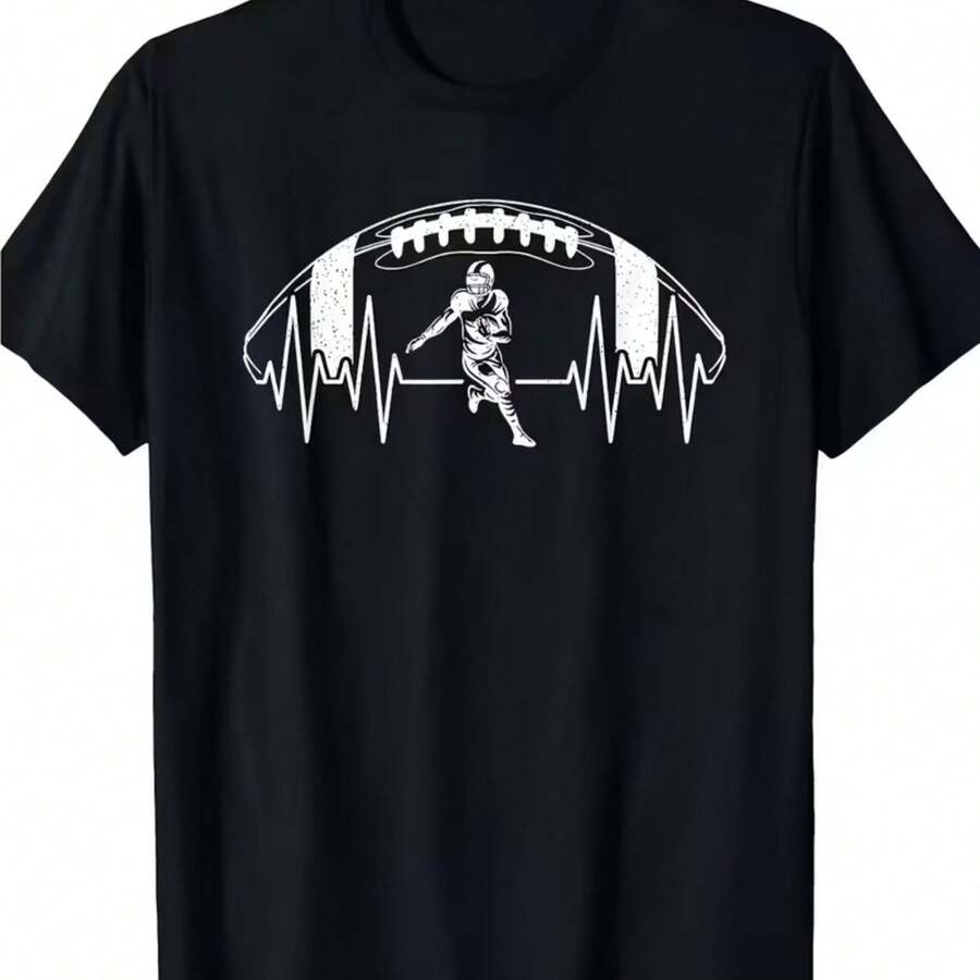 Printed T-Shirt For Men And Women - Black - View 1