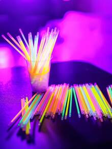 100Pcs Multi-Color Glow Sticks With Connectors – Party Games & Activities Supplies | Glowing Party Additions For Concerts, Festivals & Festive Atmosphere Decor - View 6
