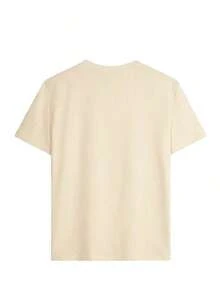 Camiseta oversize con estampado de leopardo vintage y gráfico, top casual de manga corta estilo Y2K, ropa urbana de calle en blanco - Beis - Ver 4