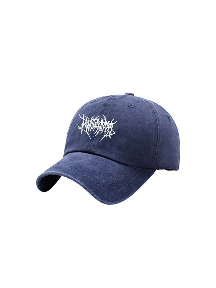 1Pc Unisex The Letter Outdoors Fashionable Leisure Washed Baseball Cap, Adjustable Outdoor Sun Protection Casual Hat,Suitable For Daily Matching For Spring, Autumn Travel, Beach, Y2k Style For Boys And Girls - Multicolor - View 11